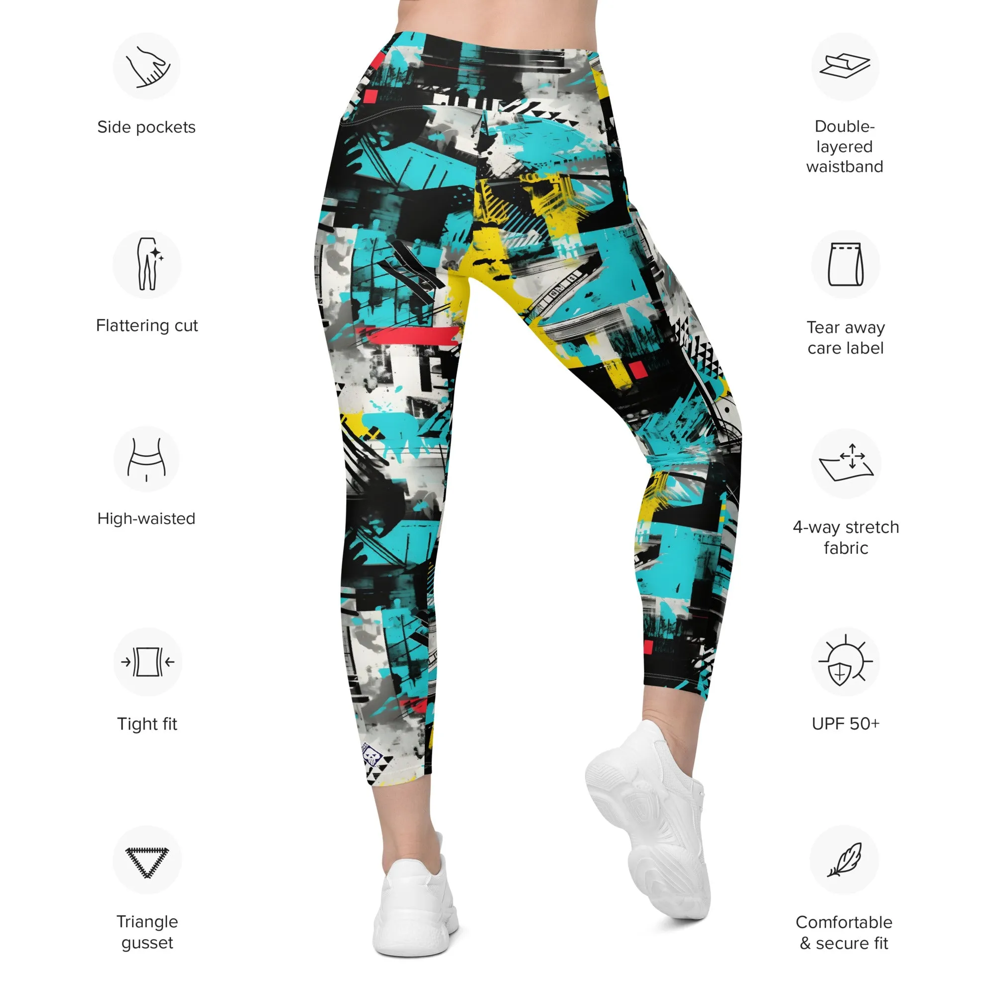 Island Strides: Women's Mile After Mile Tropical Thunder Running Leggings