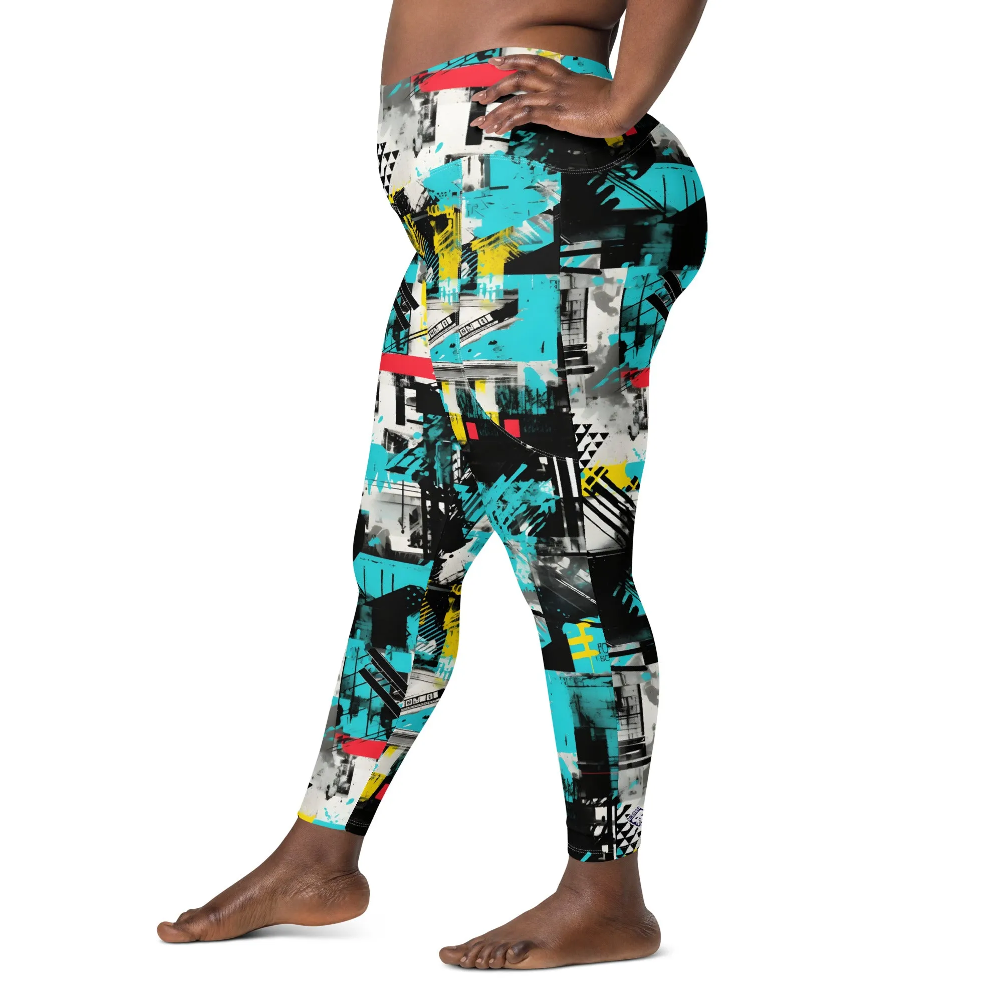 Island Strides: Women's Mile After Mile Tropical Thunder Running Leggings