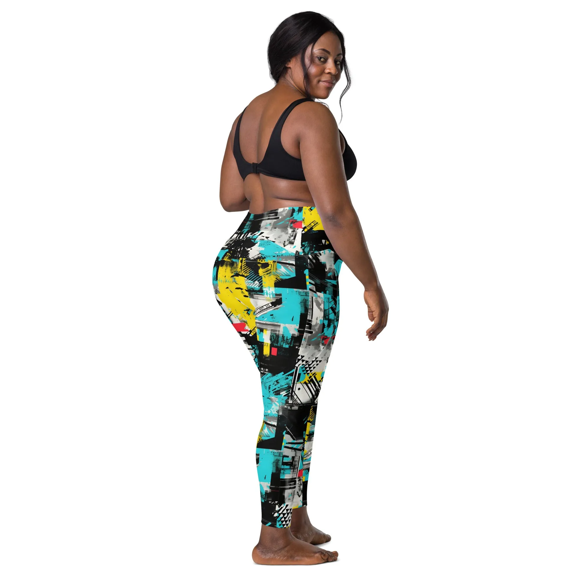 Island Strides: Women's Mile After Mile Tropical Thunder Running Leggings