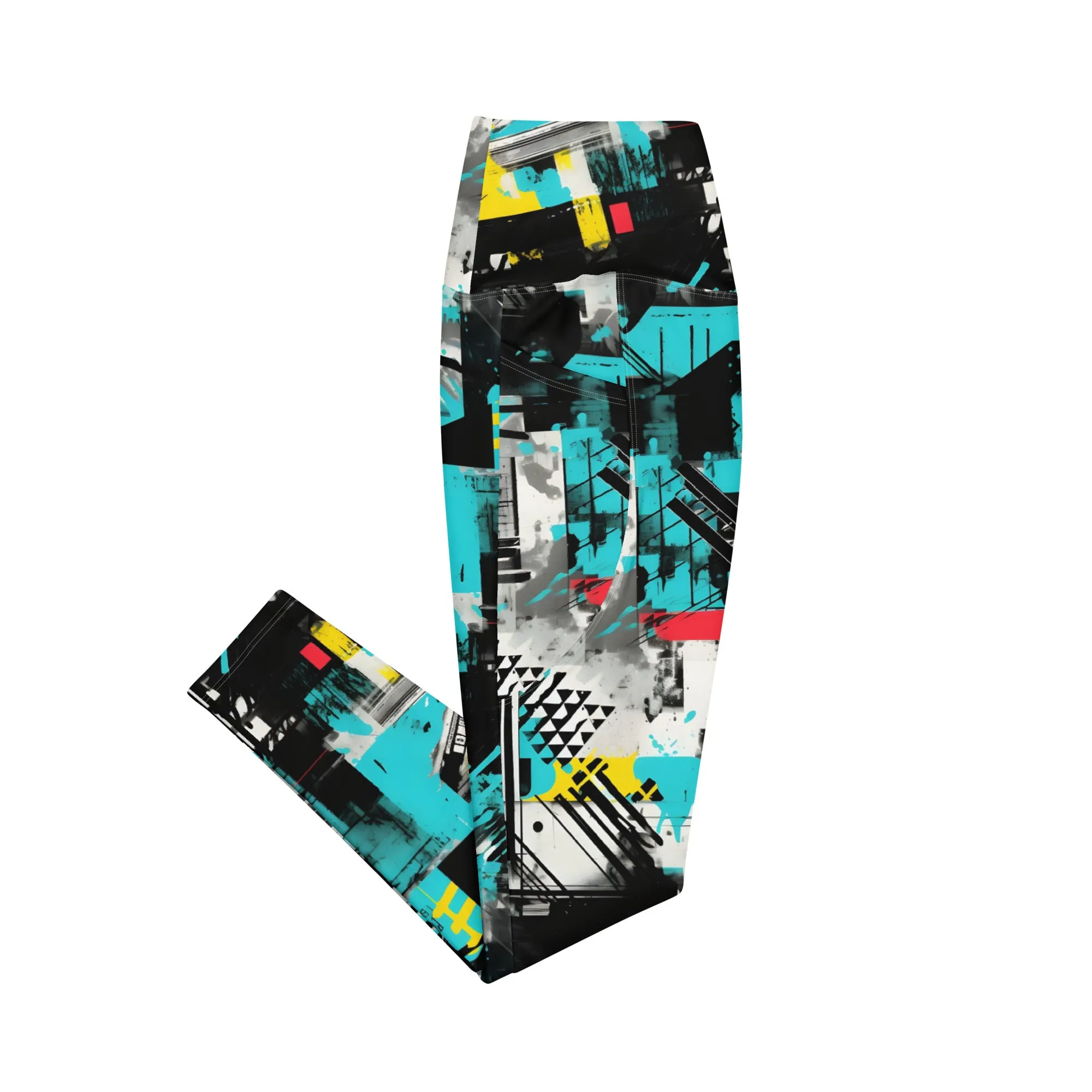 Island Strides: Women's Mile After Mile Tropical Thunder Running Leggings