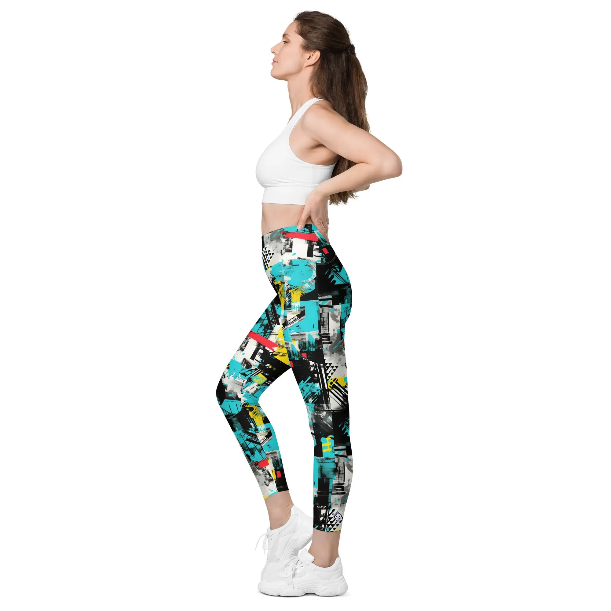 Island Strides: Women's Mile After Mile Tropical Thunder Running Leggings