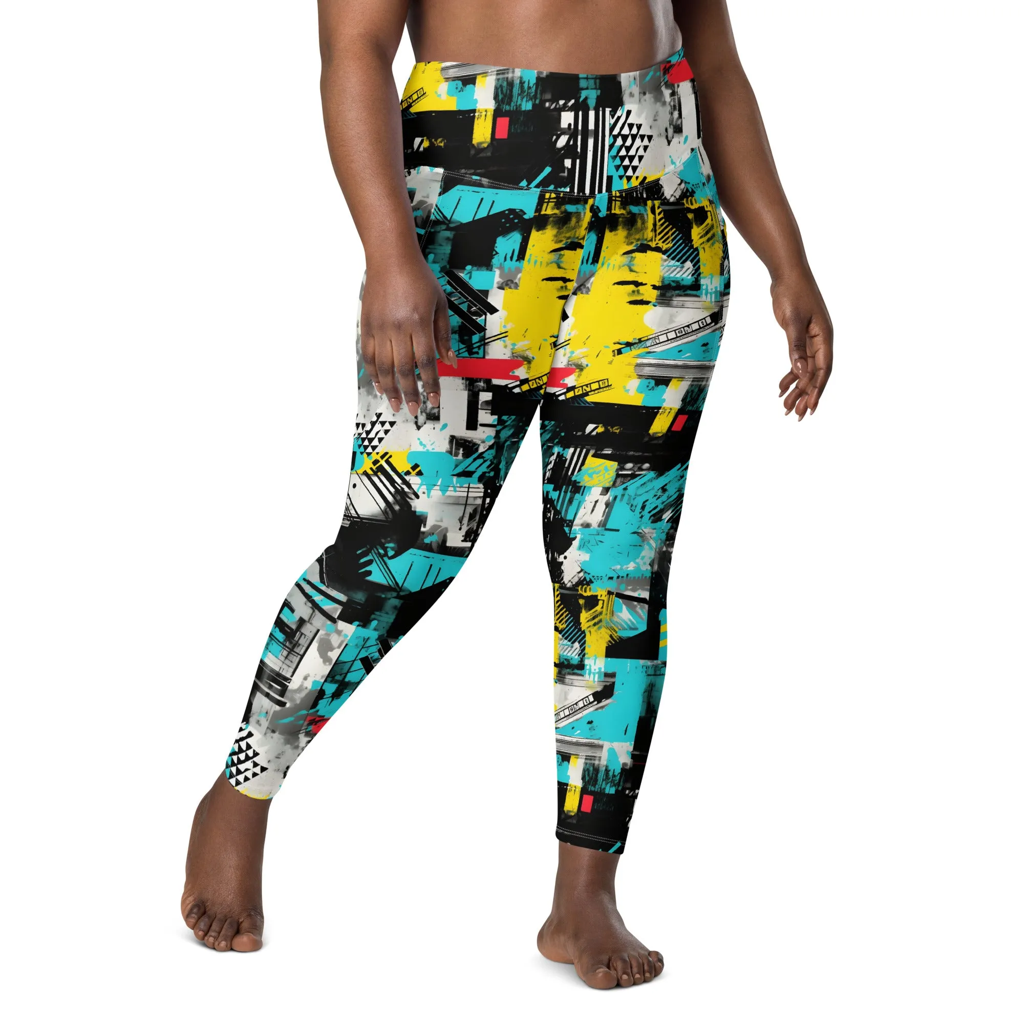 Island Strides: Women's Mile After Mile Tropical Thunder Running Leggings
