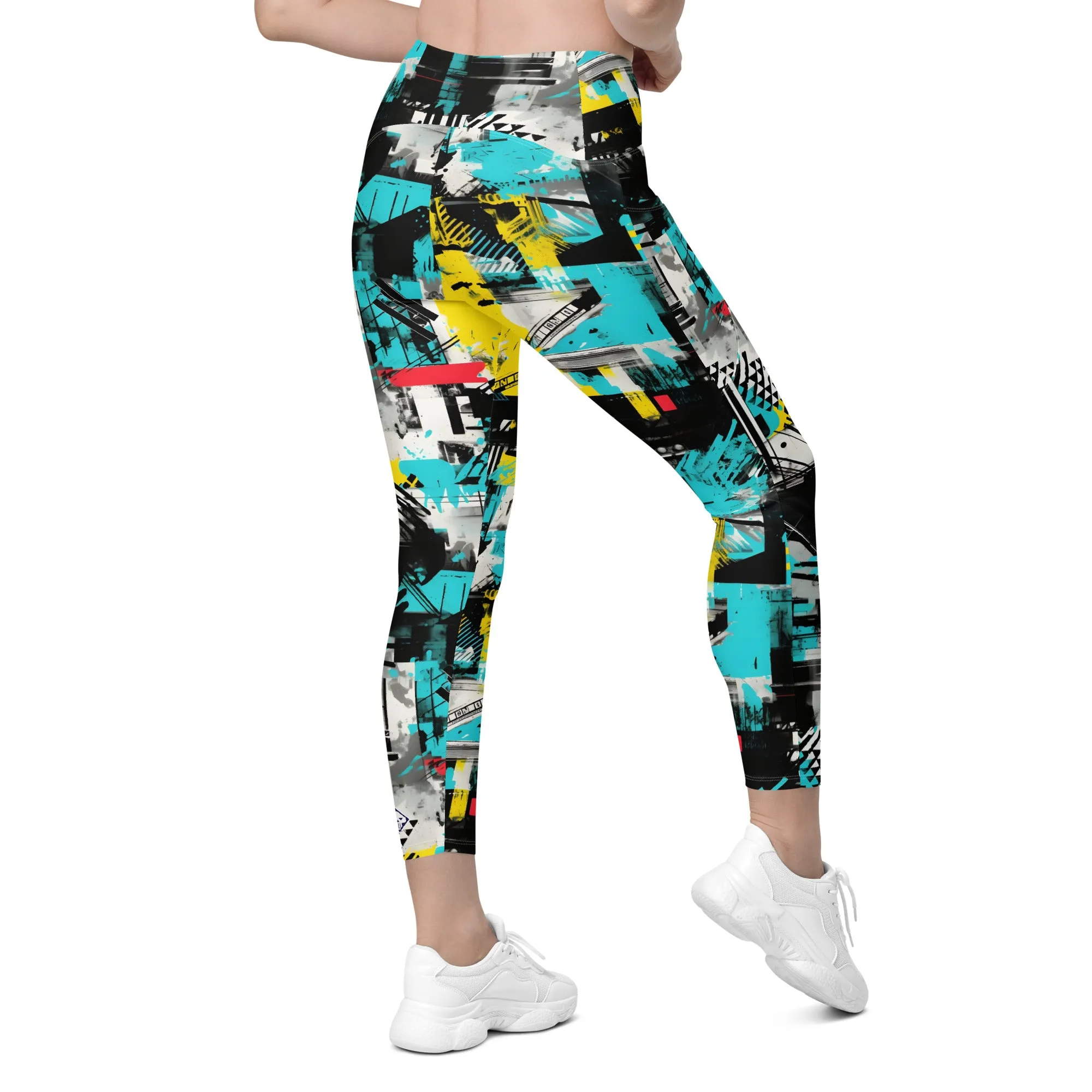 Island Strides: Women's Mile After Mile Tropical Thunder Running Leggings