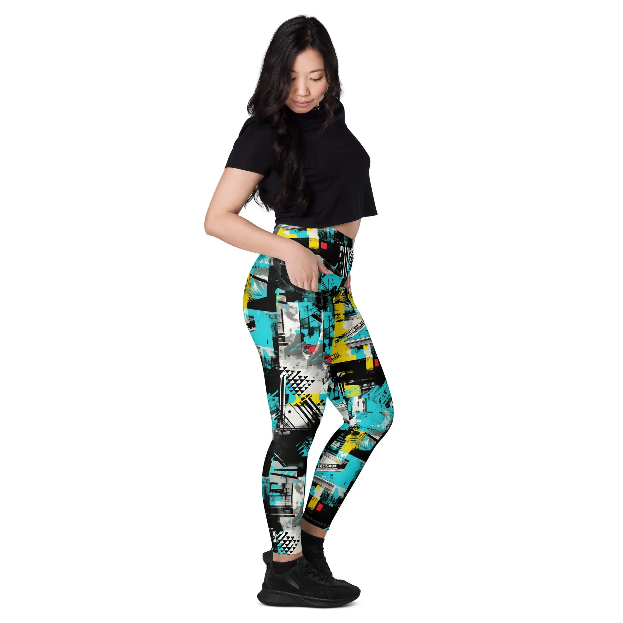 Island Strides: Women's Mile After Mile Tropical Thunder Running Leggings