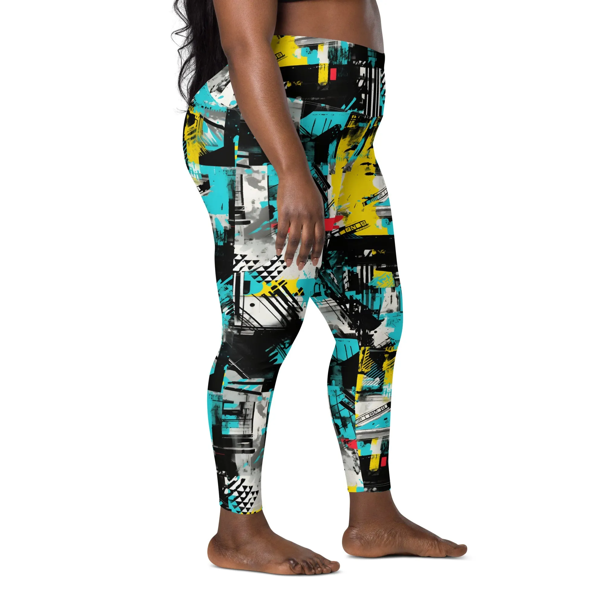 Island Strides: Women's Mile After Mile Tropical Thunder Running Leggings