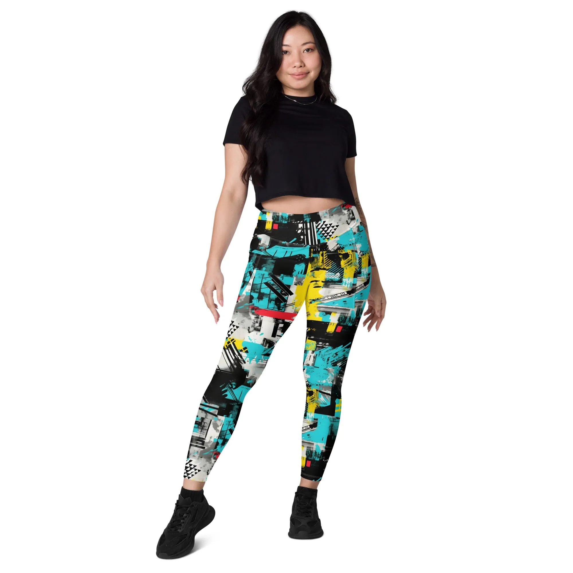Island Strides: Women's Mile After Mile Tropical Thunder Running Leggings