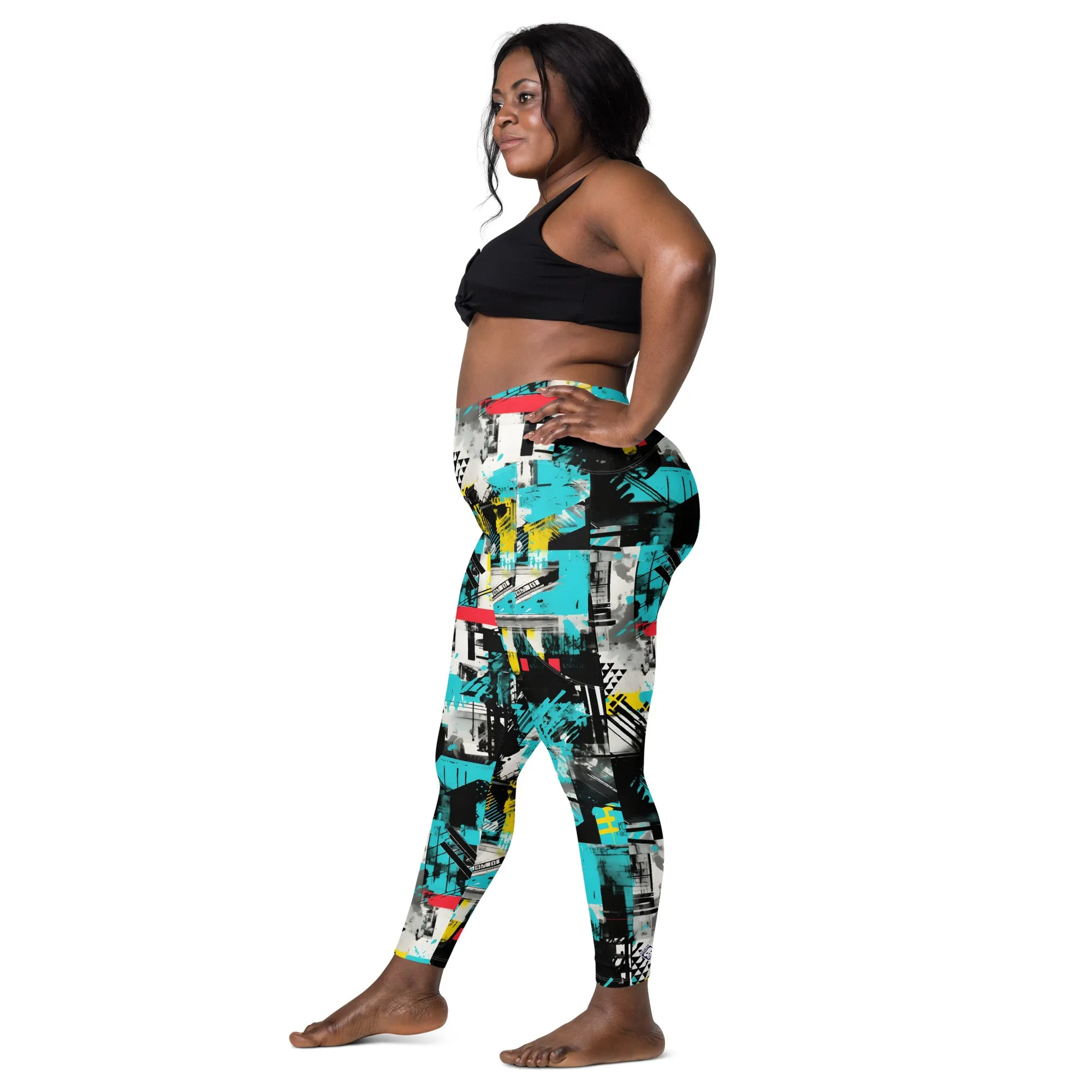 Island Strides: Women's Mile After Mile Tropical Thunder Running Leggings