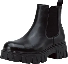 Jeossy Women's 9620 Chelsea Combat Boots, Platform Ankle Boots Chunky Heel, Fashion Lug Sole Slip on Booties with Elastic Band