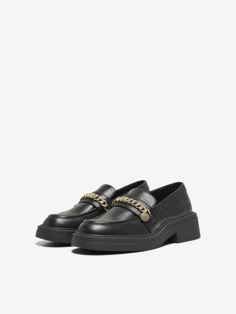 Lazuli Charm Loafer-Black