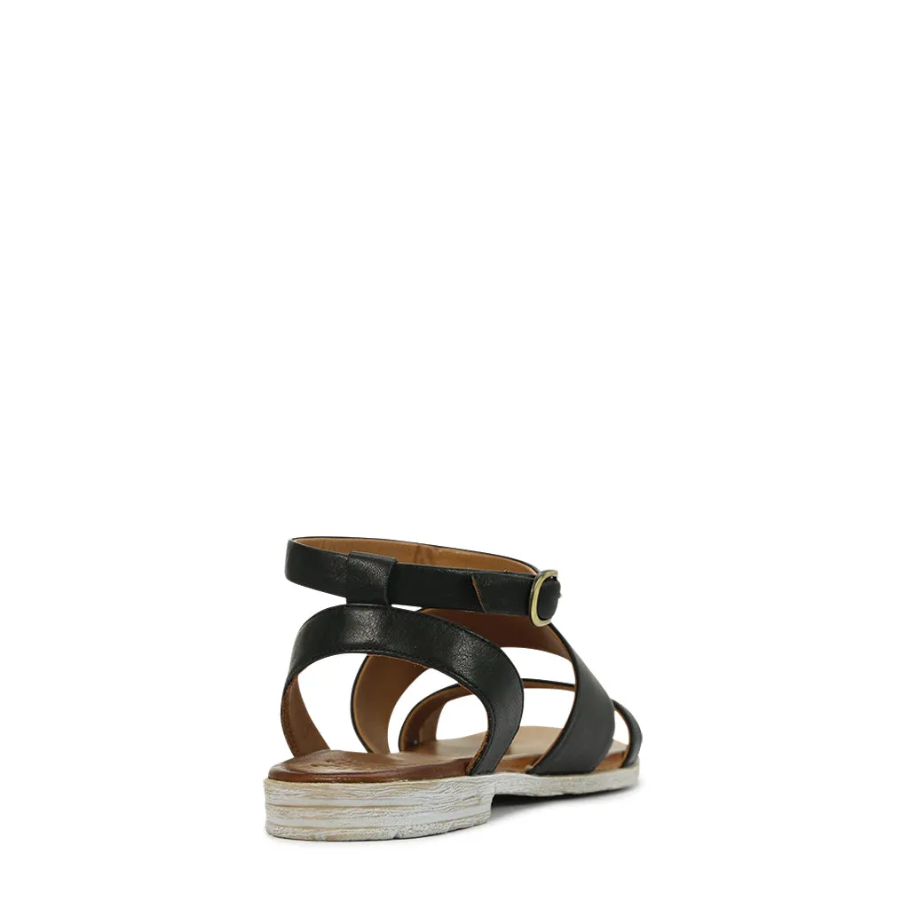 Loui Leather Ankle Strap Sandals