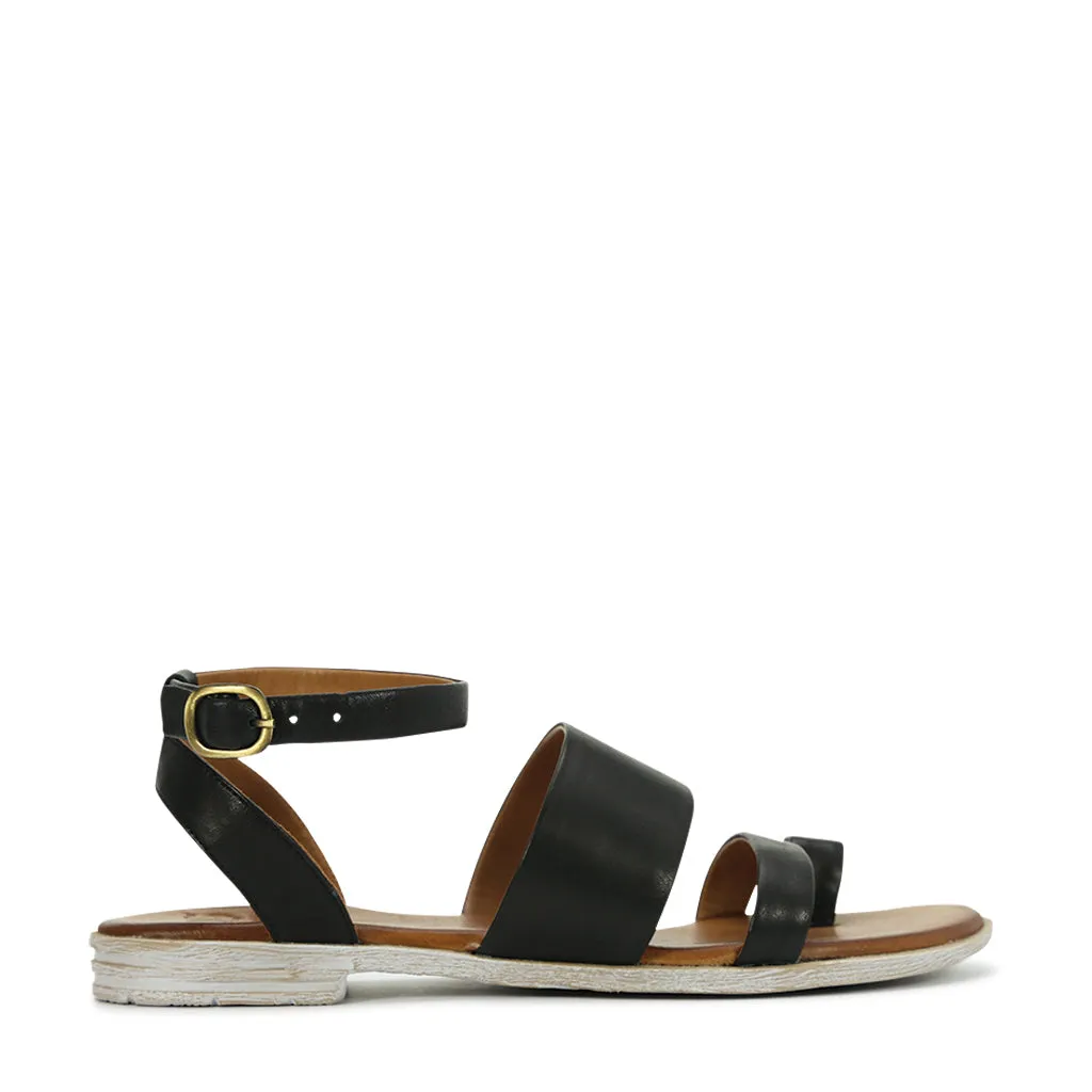 Loui Leather Ankle Strap Sandals