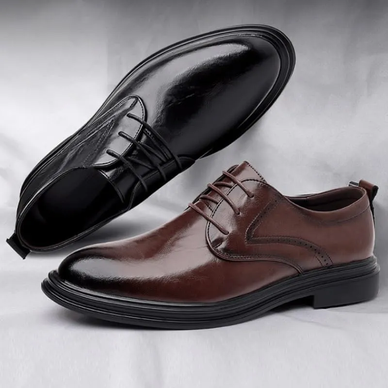 Men's Business Office Oxford Shoes Plus Size Leather Fashion Dress Sneakers Comfort Walking Driving Shoes Mens Oxfords Leather Dress Shoes
