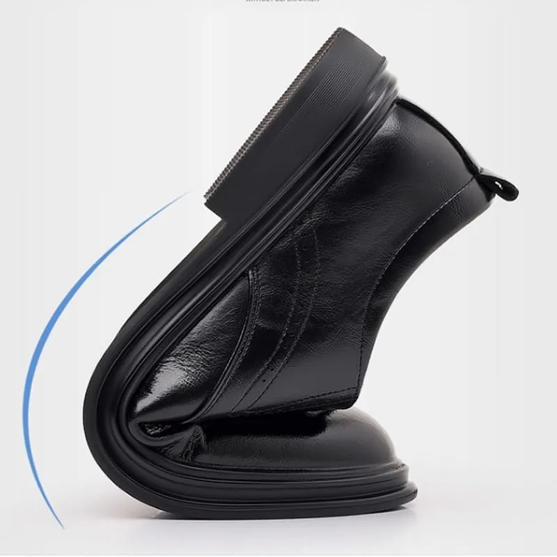 Men's Business Office Oxford Shoes Plus Size Leather Fashion Dress Sneakers Comfort Walking Driving Shoes Mens Oxfords Leather Dress Shoes