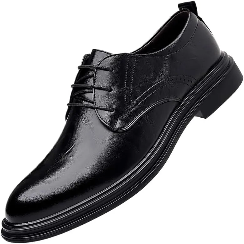 Men's Business Office Oxford Shoes Plus Size Leather Fashion Dress Sneakers Comfort Walking Driving Shoes Mens Oxfords Leather Dress Shoes