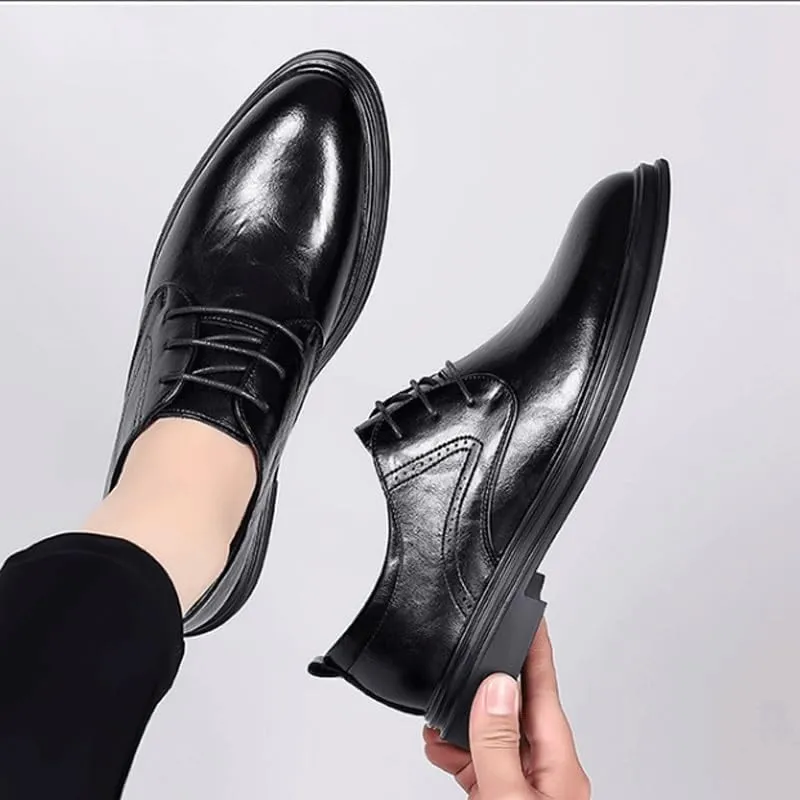 Men's Business Office Oxford Shoes Plus Size Leather Fashion Dress Sneakers Comfort Walking Driving Shoes Mens Oxfords Leather Dress Shoes
