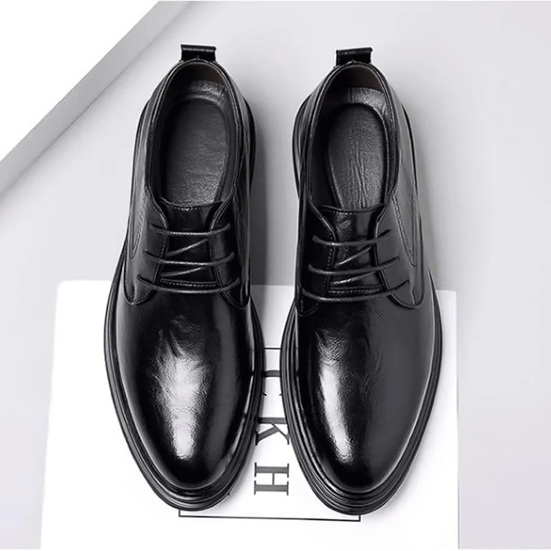 Men's Business Office Oxford Shoes Plus Size Leather Fashion Dress Sneakers Comfort Walking Driving Shoes Mens Oxfords Leather Dress Shoes