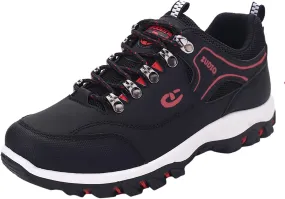 Men's Lace Up Sneaker Waterproof Orthopedic Sneakers with Arch Support Comfortable Slip On Running Shoes Non Slip Walking Shoes