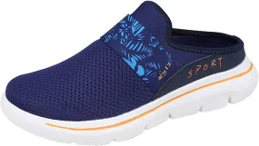 Mesh Orthopedic Walking Shoes Mules for Women 2025 Casual Summer Slip-On Breathable Slippers Hands Free Closed Toe Slingback Slides with Arch-Support