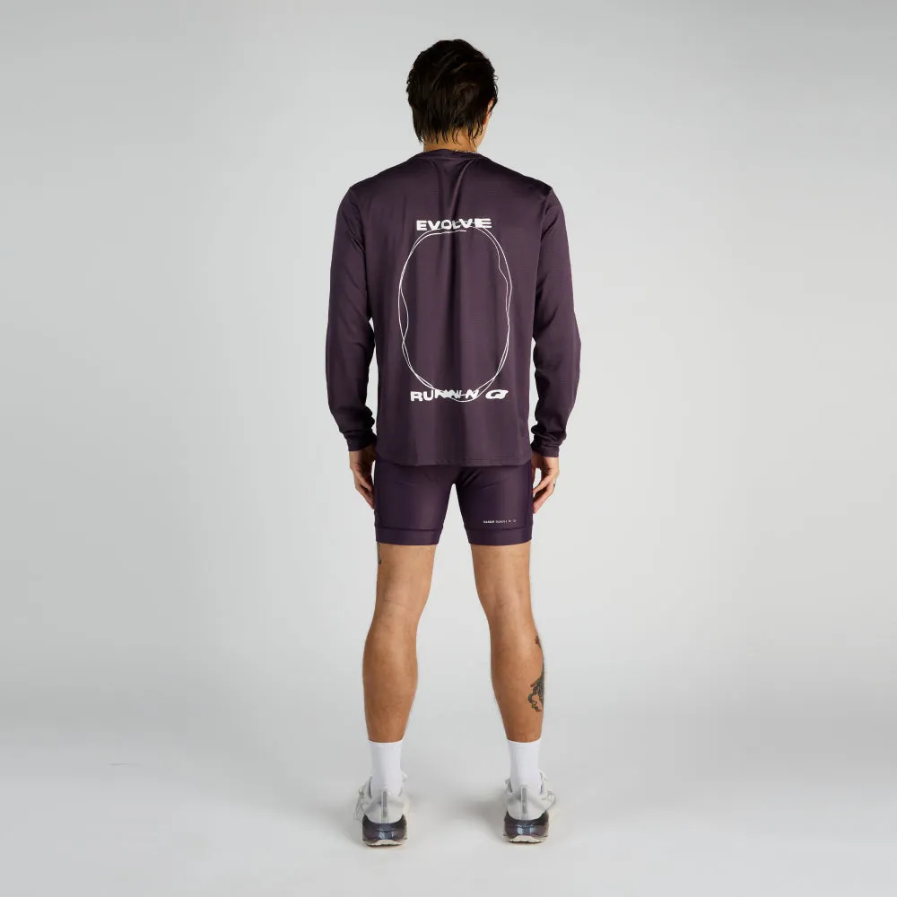 Micromesh™ "Evolve Running" Long Sleeve Tee - Unisex, Nightshade