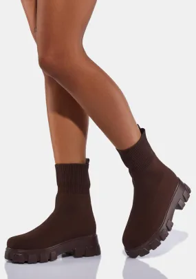 Mocha Take It Down Stretch Boots