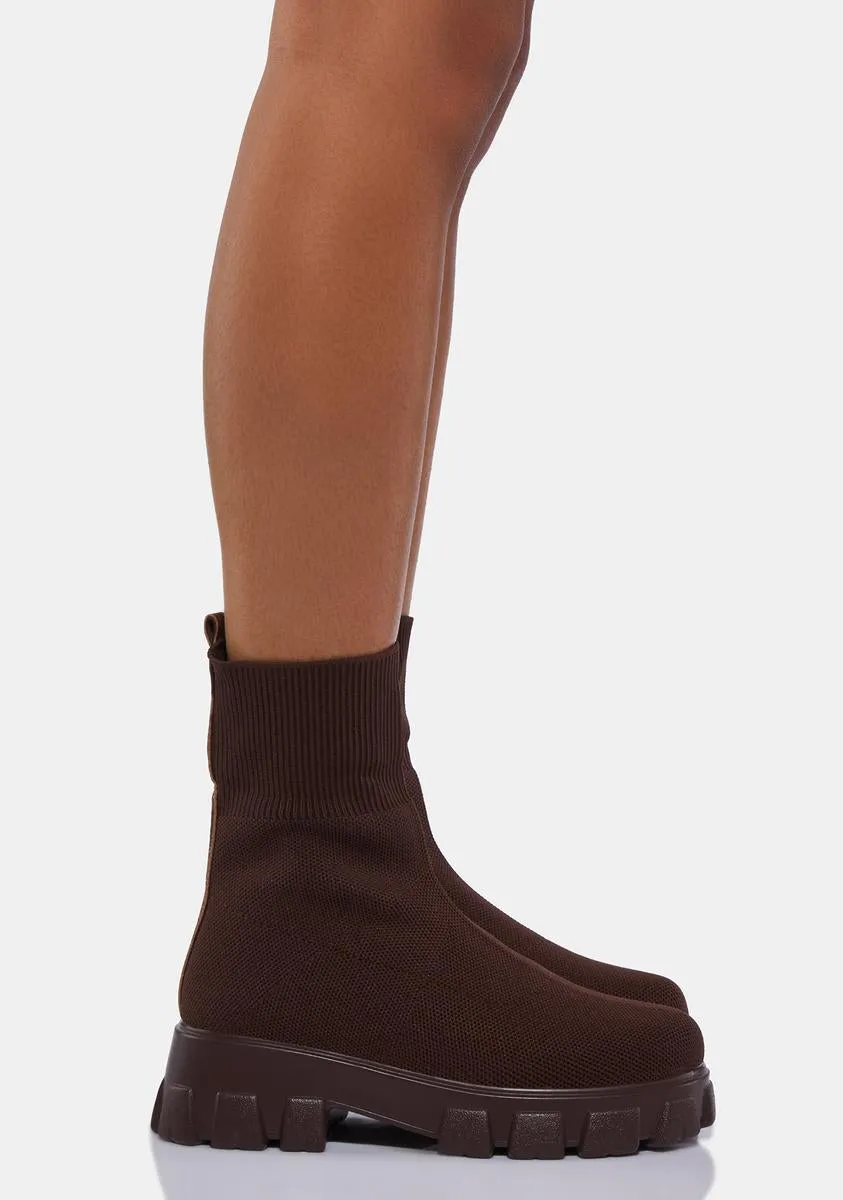 Mocha Take It Down Stretch Boots