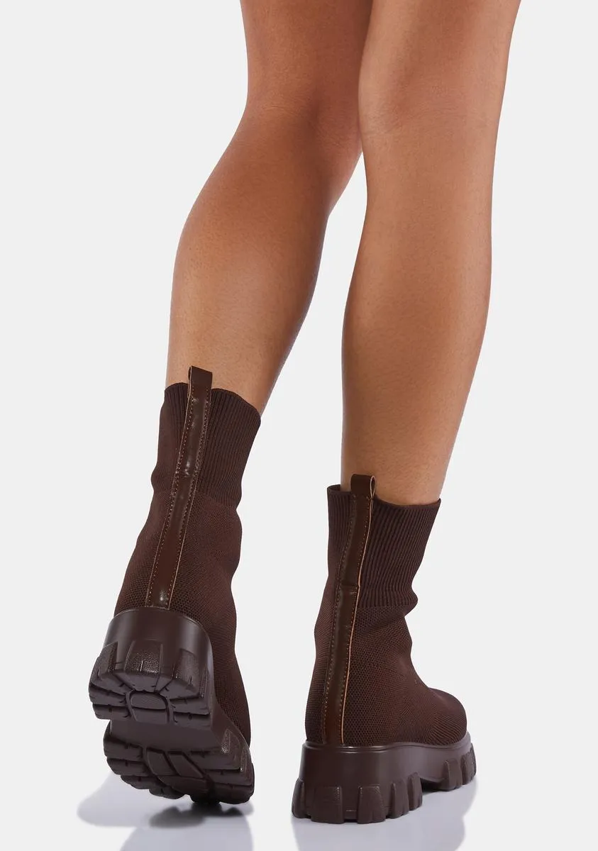 Mocha Take It Down Stretch Boots