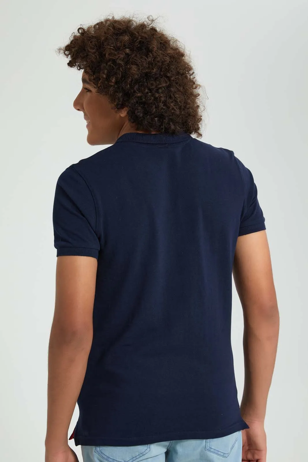 Navy Marvel Polo Shirt