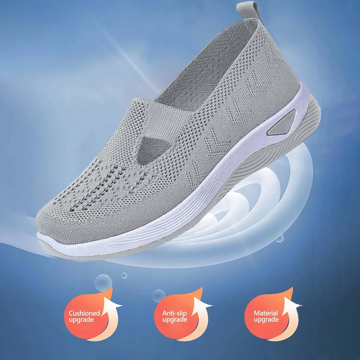 Orthopedic Shoes for Women 2025 New Women's Woven Non Slip Work Shoes Women Lether Casual Shoes Trendy Men's Fashion Sneakers Waterproof Tennis Shoe Loafers Dress Shoe