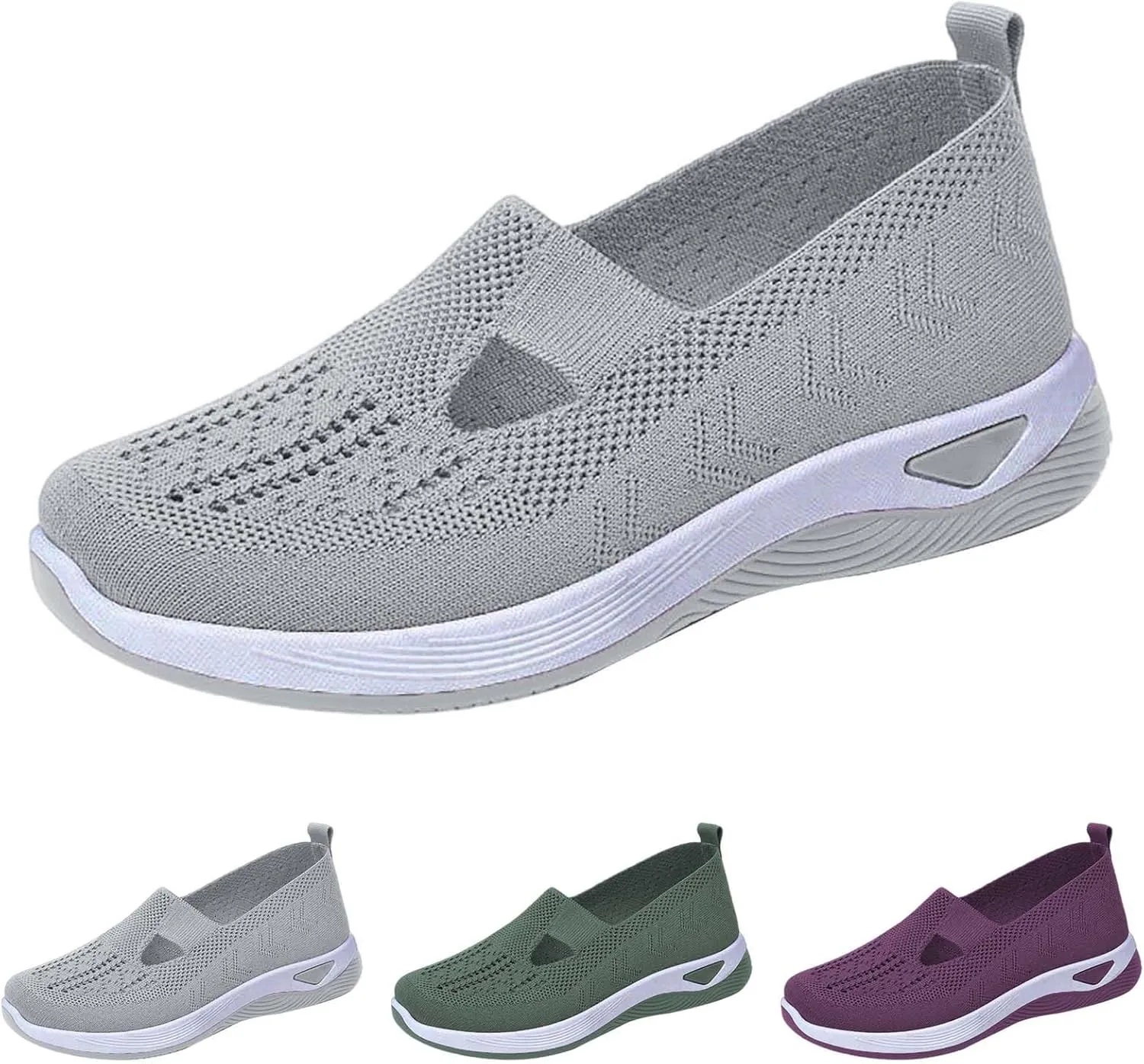 Orthopedic Shoes for Women 2025 New Women's Woven Non Slip Work Shoes Women Lether Casual Shoes Trendy Men's Fashion Sneakers Waterproof Tennis Shoe Loafers Dress Shoe
