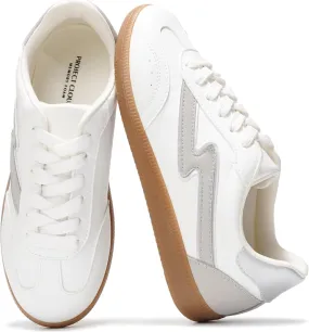 Project Cloud Sneakers for Women - Lace-Up Shoes for Women Trendy Women Sneakers with Memory Foam Insole Women's Fashion Sneakers Non-Slip Womens Shoes (Irita)