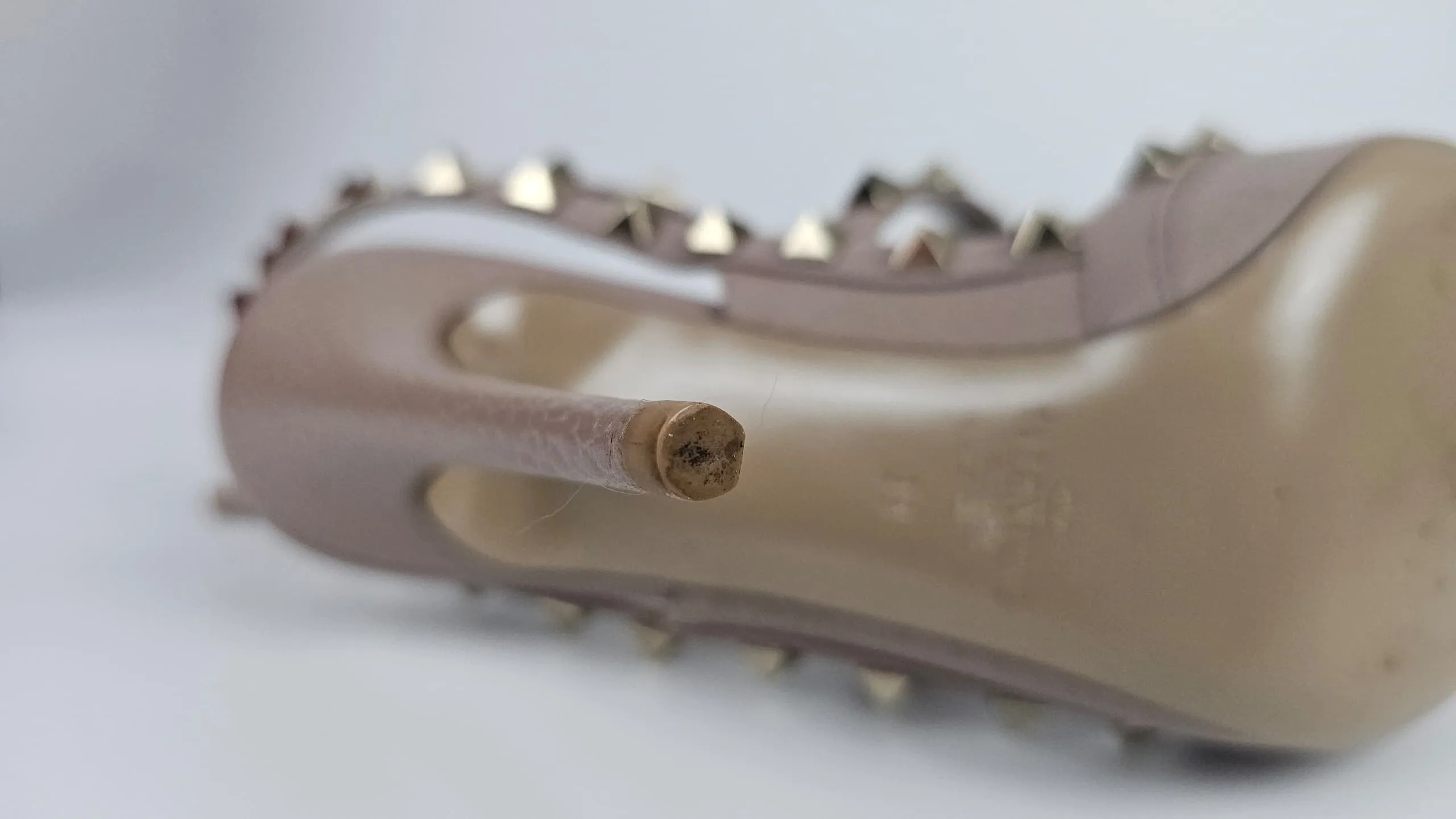 Rockstud Caged Pumps in Pale Pink