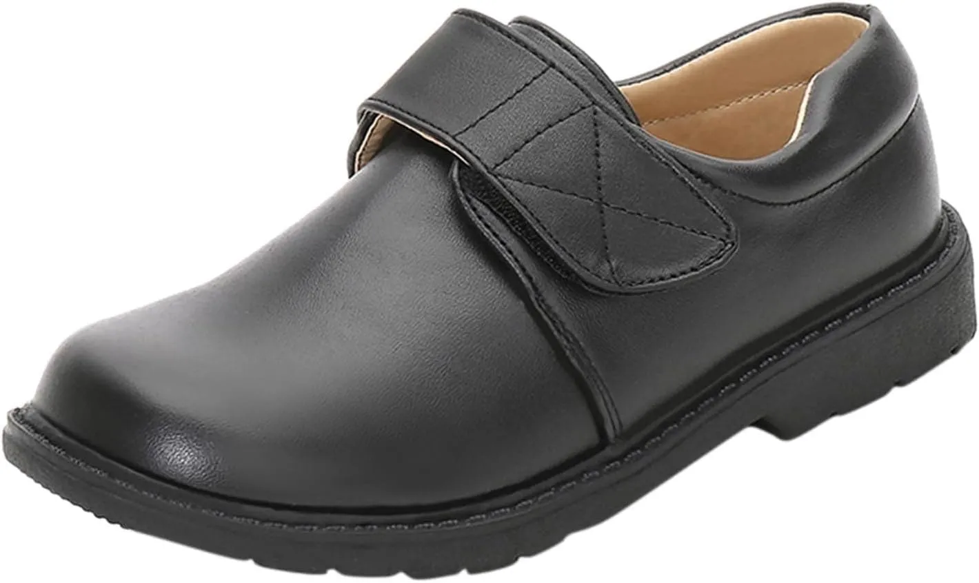 School Shoes for Boys Kids Dress Shoes Thick Bottom Leather Birthday Wedding Stage Dressy Loafers Comfy Oxford