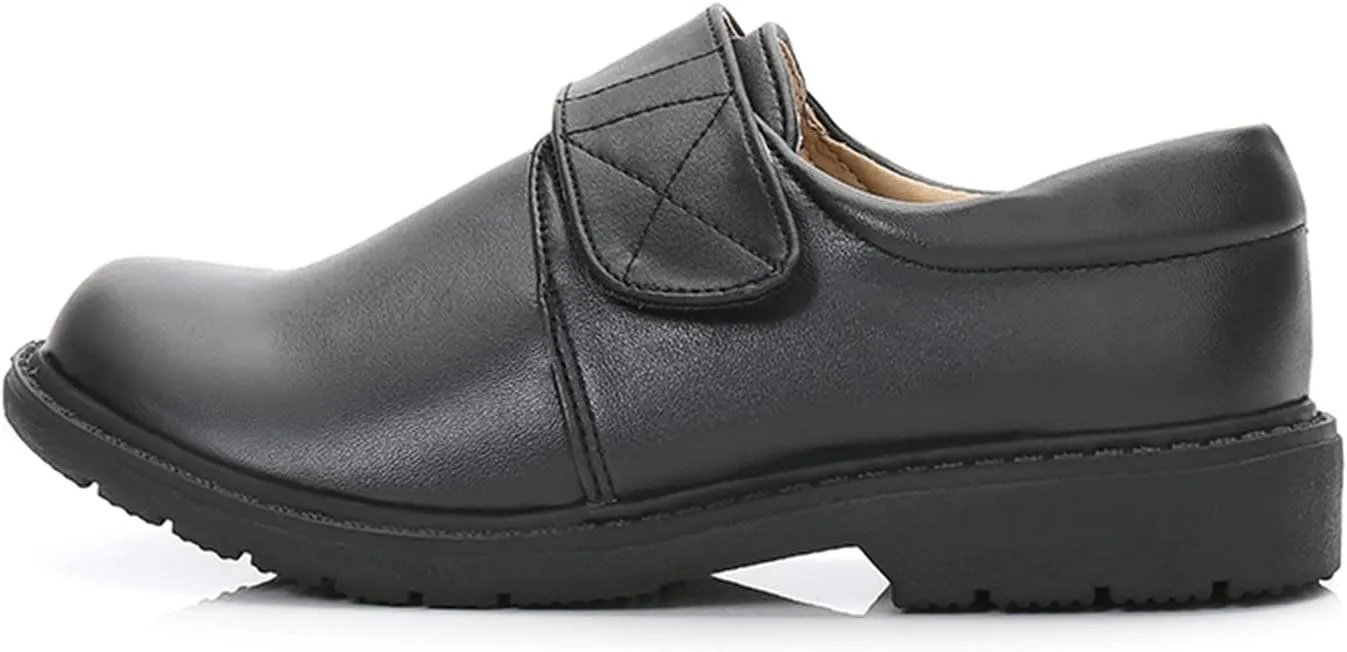 School Shoes for Boys Kids Dress Shoes Thick Bottom Leather Birthday Wedding Stage Dressy Loafers Comfy Oxford
