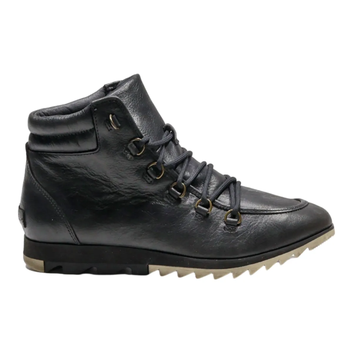 SOREL Hiking Boots Black Leather Womens UK 8