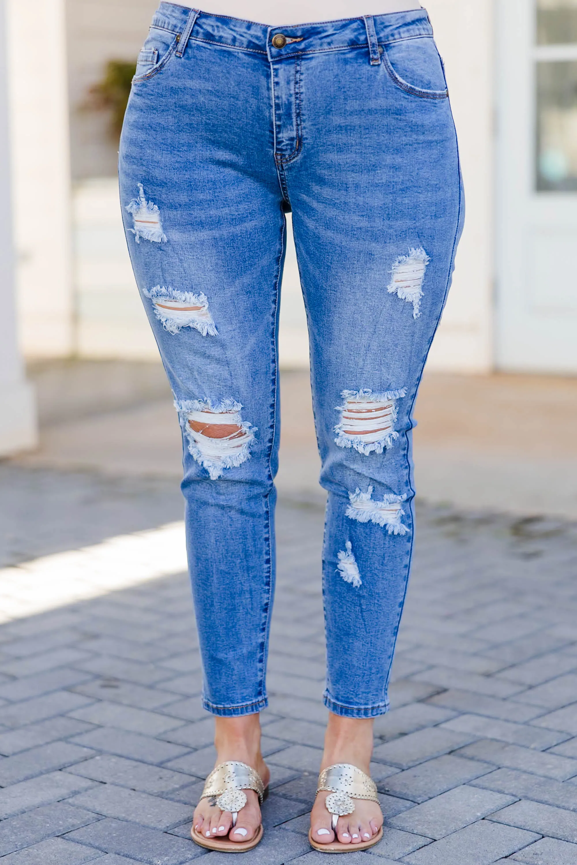 Trying To Go Jeans, Medium Wash