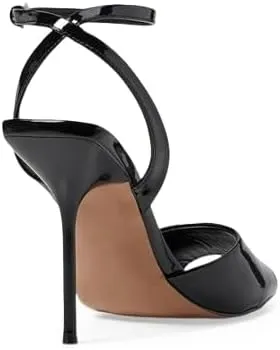 Vertundy Womens Peep Toe High Heels Square Toe Lace Up Stiletto High Heeled Sandals