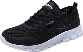 Women's Mesh Sneakers Lac𝐞 Up Comfortable Casual Sneakers Non-Slip Breathable Lightweight Walking Shoes Orthopedic Shoes with Arch Support