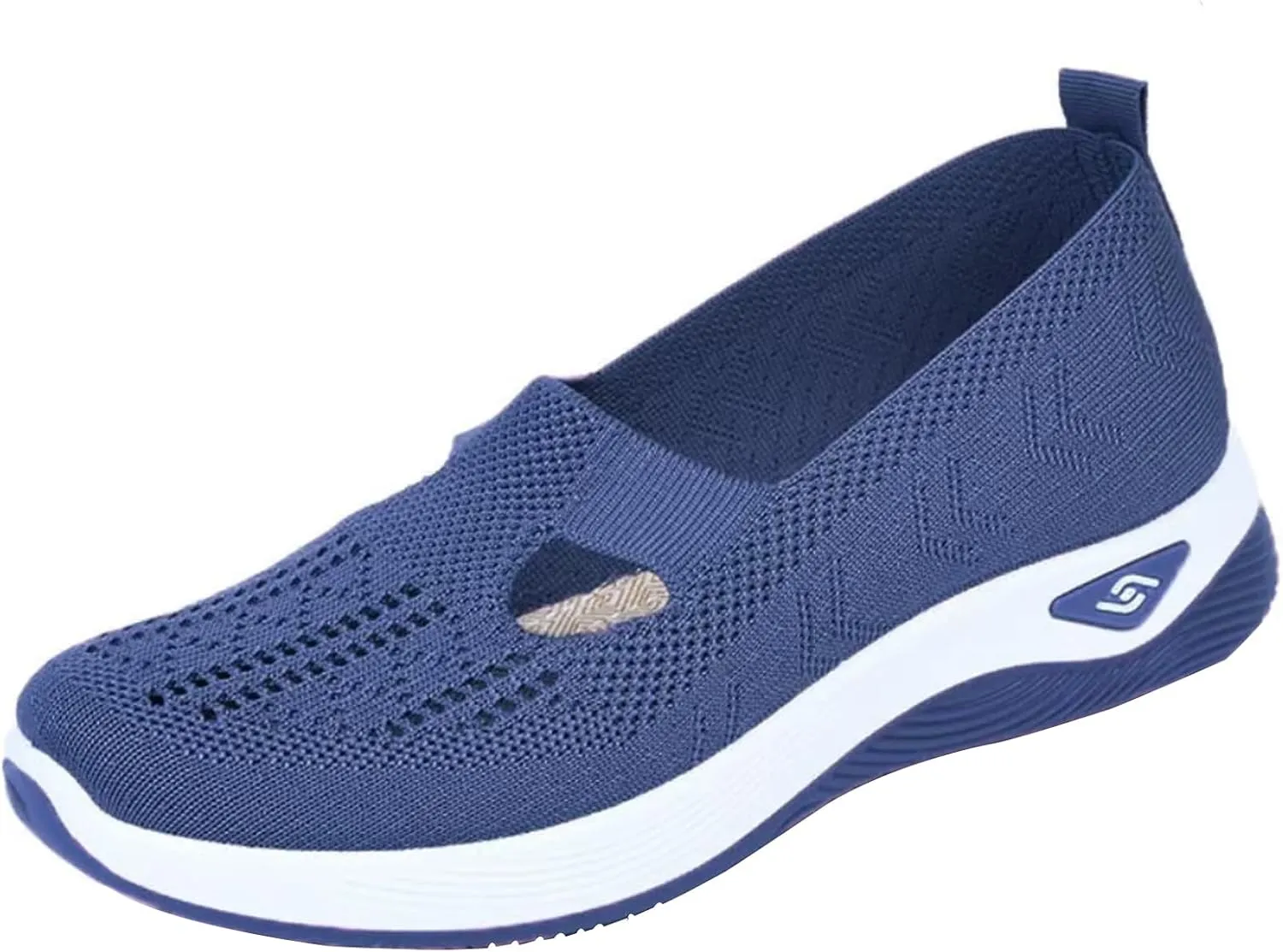 Zapatos Ortopédicos para Mujer Ligeros y Anchos, Women's Orthopedic Walking Shoes Slip on Trainers Comfortable Casual Athletic Shoe Soft Soled Arch Support Hands-Free Sneakers